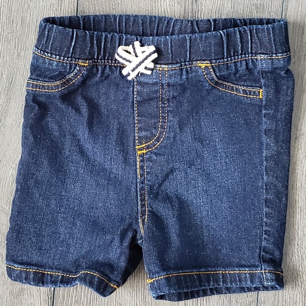 NWOT 24M Jumping Beans Dark Wash Jean Shorts.